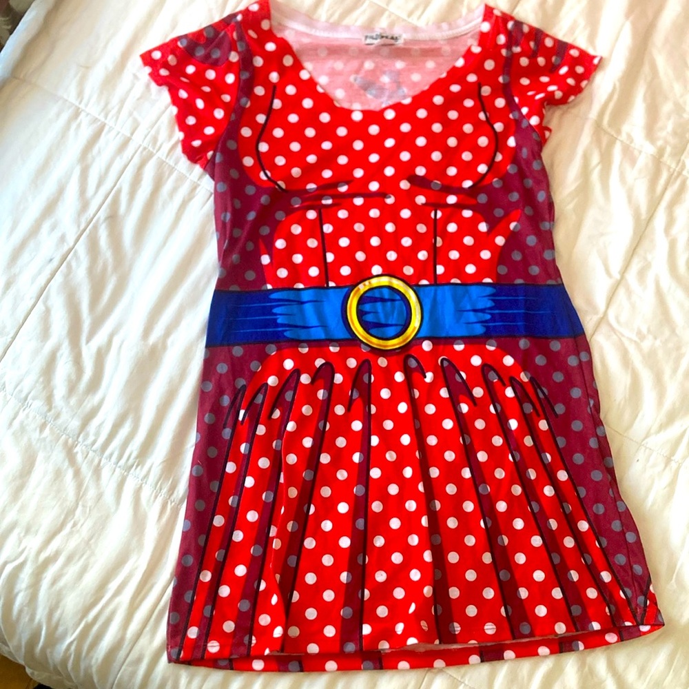 FauxReal cartoon dress size large